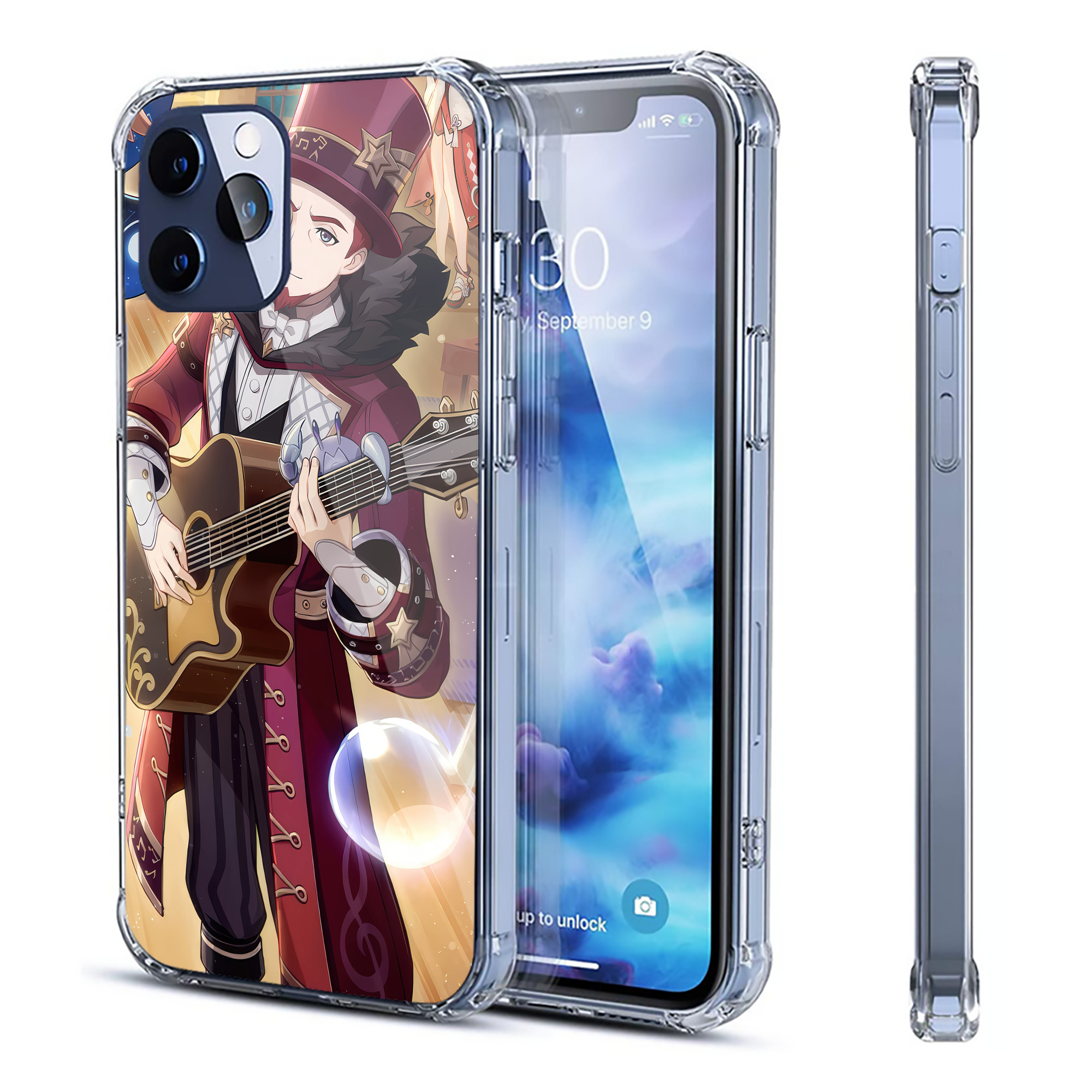 げんし神 genshin 【iPhone 12シリーズ対応】透明スマホケース（クリアソフトケース）